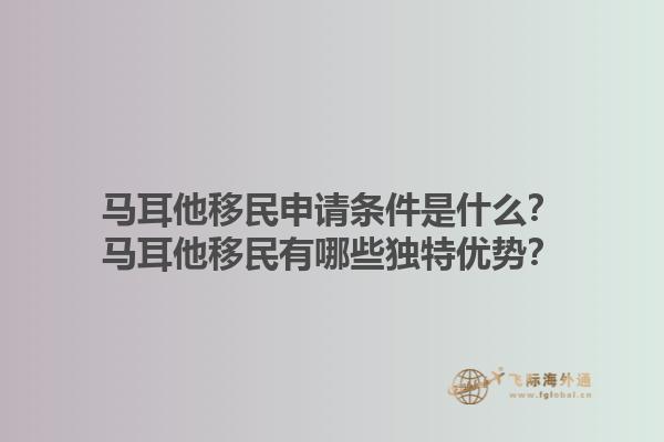 马耳他移民申请条件是什么？马耳他移民有哪些独特优势？