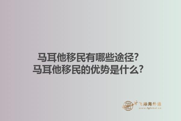 马耳他移民有哪些途径？马耳他移民的优势是什么？1.jpg