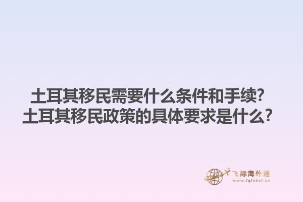 土耳其移民需要什么条件和手续？土耳其移民政策的具体要求是什么？