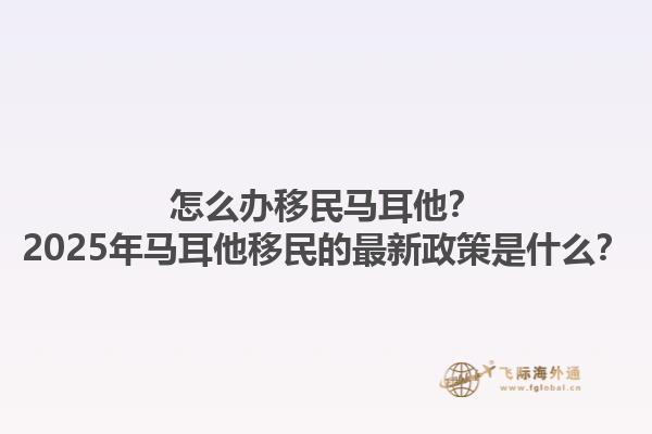 怎么办移民马耳他？2025年马耳他移民的最新政策是什么？