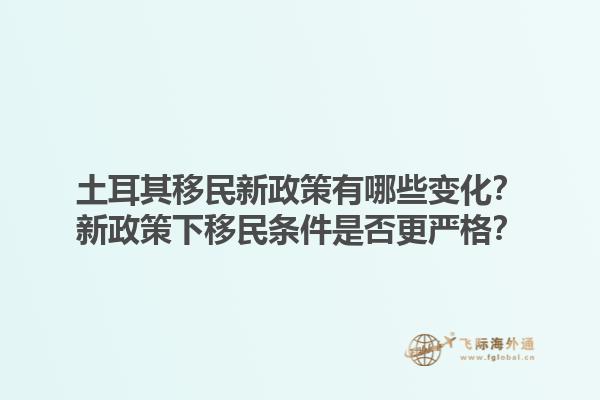 土耳其移民新政策有哪些变化？新政策下移民条件是否更严格？1.jpg