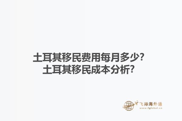 土耳其移民费用每月多少？土耳其移民成本分析？