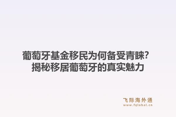 葡萄牙基金移民为何备受青睐？揭秘移居葡萄牙的真实魅力