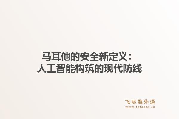 马耳他的安全新定义：人工智能构筑的现代防线