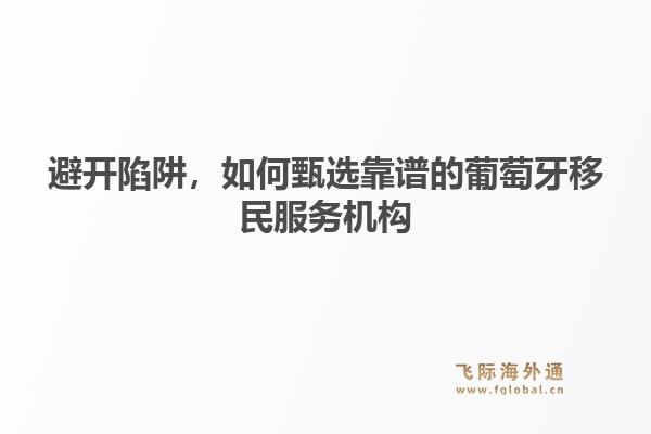 避开陷阱,如何甄选靠谱的葡萄牙移民服务机构