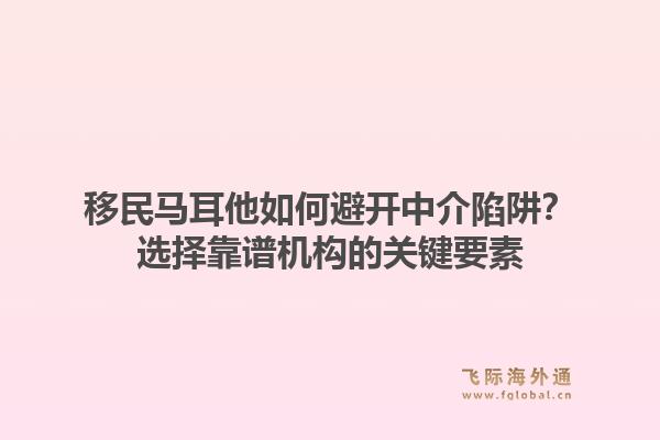 移民马耳他如何避开中介陷阱?选择靠谱机构的关键要素
