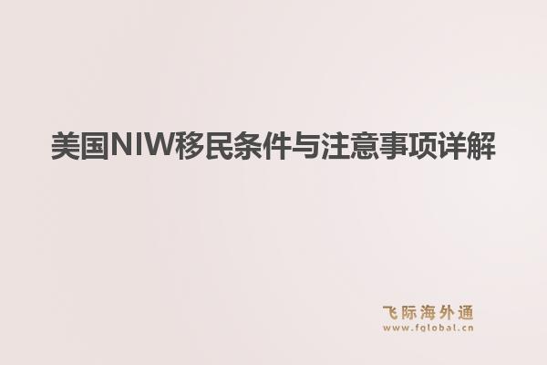 美国NIW移民条件与注意事项详解