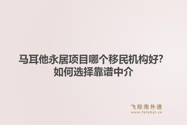马耳他永居项目哪个移民机构好？如何选择靠谱中介