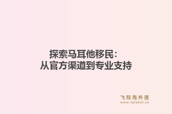 探索马耳他移民：从官方渠道到专业支持