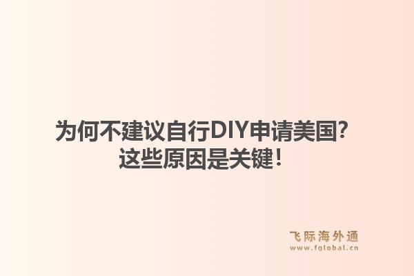 为何不建议自行DIY申请美国？这些原因是关键！