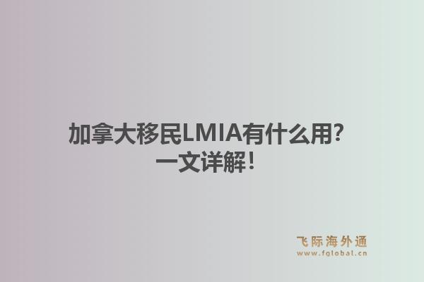 加拿大移民LMIA有什么用？一文详解！