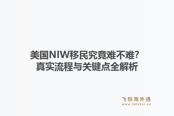 美国NIW移民究竟难不难？真实流程与关键点全解析