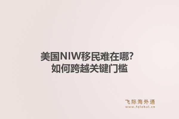 美国NIW移民难在哪？如何跨越关键门槛