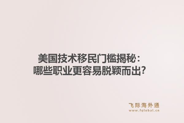 美国技术移民门槛揭秘:哪些职业更容易脱颖而出?1.jpg