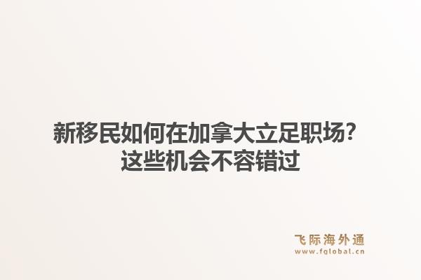 新移民如何在加拿大立足职场?这些机会不容错过1.jpg