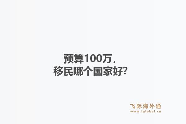 预算100万，移民哪个国家好？