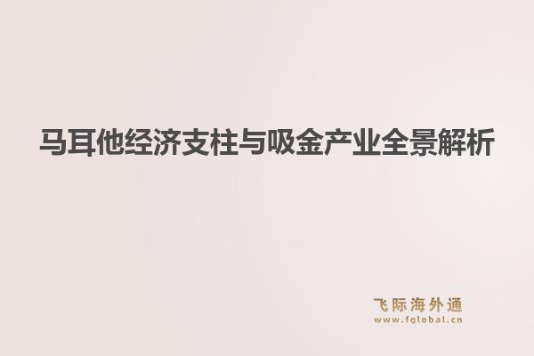 马耳他经济支柱与吸金产业全景解析