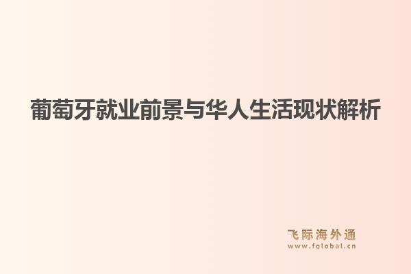 葡萄牙就业前景与华人生活现状解析