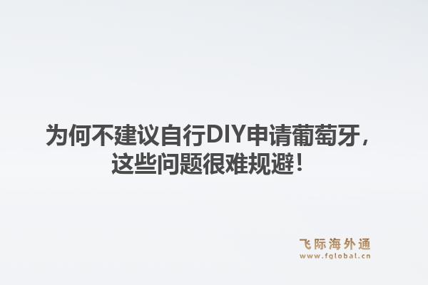 为何不建议自行DIY申请葡萄牙，这些问题很难规避！